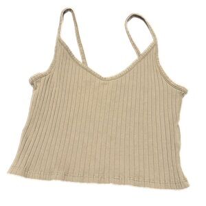 Divided‎ beige tank top